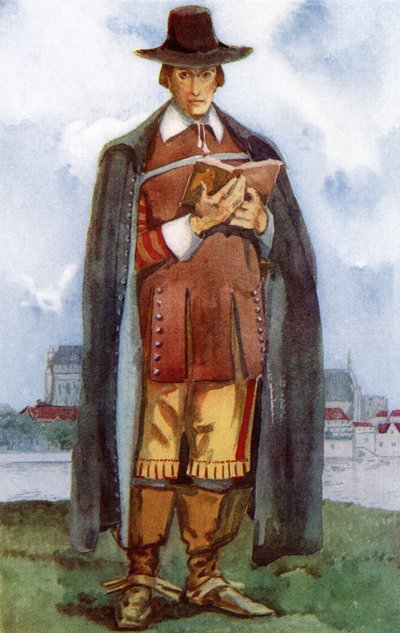 Costume maschile durante il regno dei Cromwell (1649-1660) da Dion Clayton Calthrop